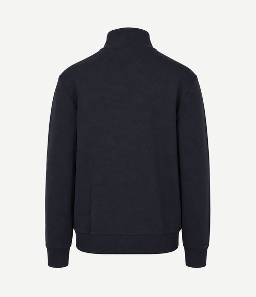 Scuba halve rits trui donkerblauw