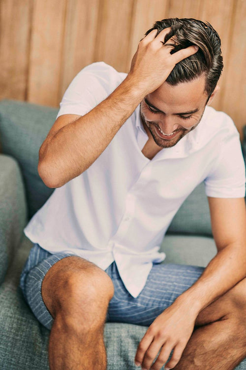 Suitable short sleeve overhemd wit | Regular-fit