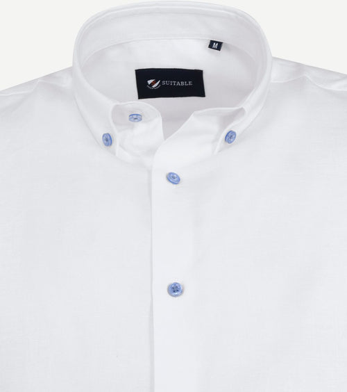 Suitable shortsleeve overhemd wit