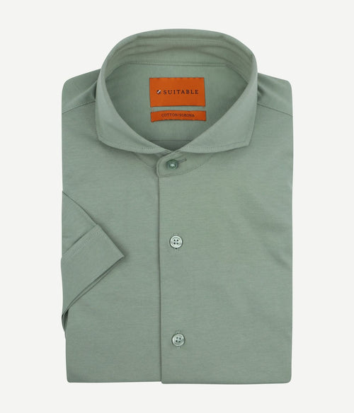 Shortsleeve sorona overhemd erik groen
