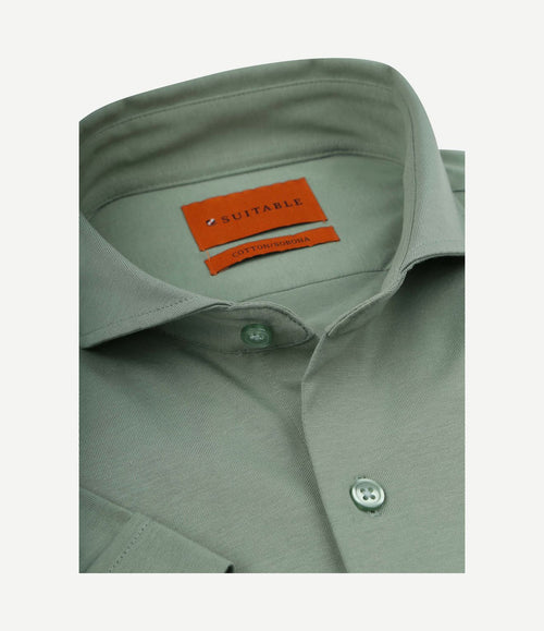 Shortsleeve sorona overhemd erik groen