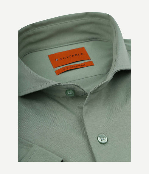 Shortsleeve sorona overhemd erik groen
