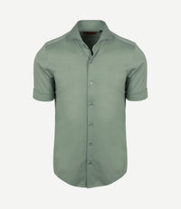 Shortsleeve sorona overhemd erik groen
