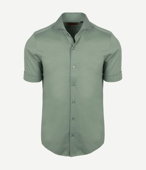 Shortsleeve sorona overhemd erik groen
