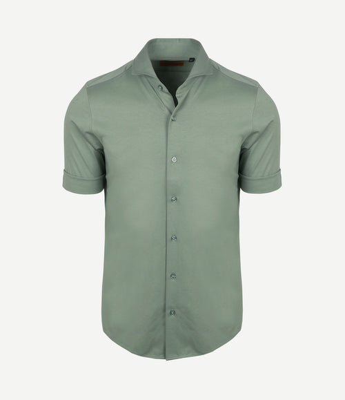 Shortsleeve sorona overhemd erik groen