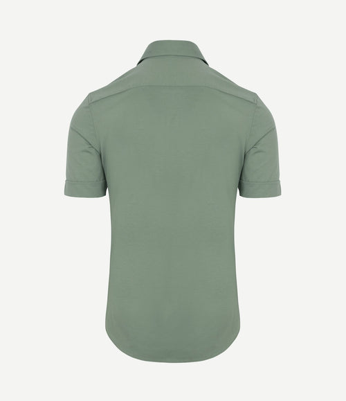 Shortsleeve sorona overhemd erik groen