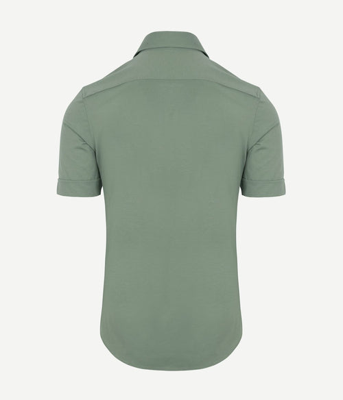 Shortsleeve sorona overhemd erik groen