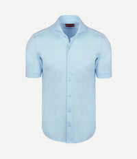 Shortsleeve sorona overhemd erik lichtblauw