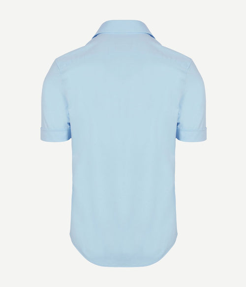 Shortsleeve sorona overhemd erik lichtblauw