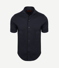 Shortsleeve sorona overhemd erik donkerblauw