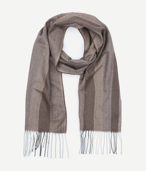 Suitable sjaal softfeel herringbone bruin