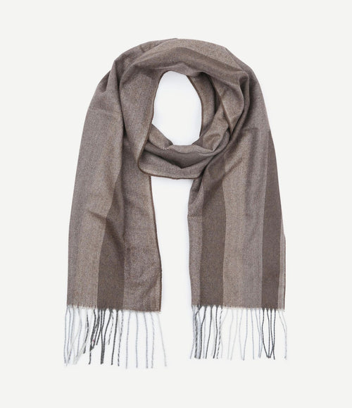 Sjaal softfeel herringbone bruin