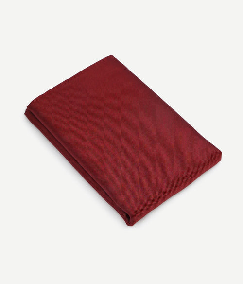 Suitable zijde pochet donkerrood