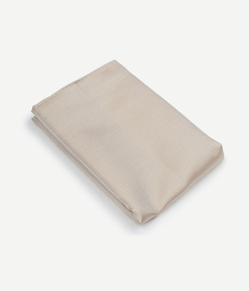 Suitable zijde pochet beige