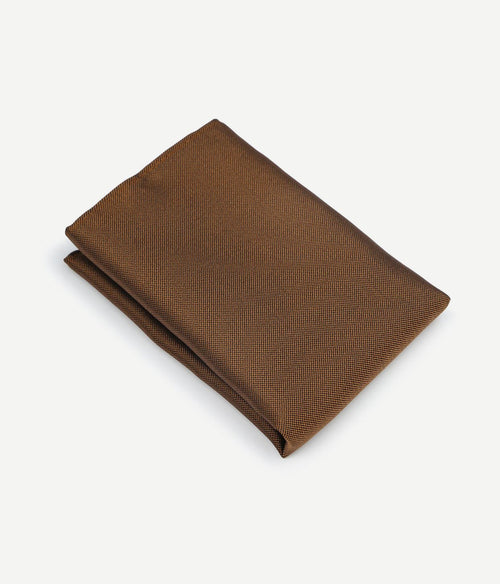 Suitable zijde pochet bruin