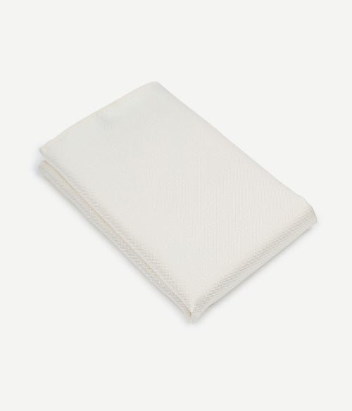 Zijde pochet off white