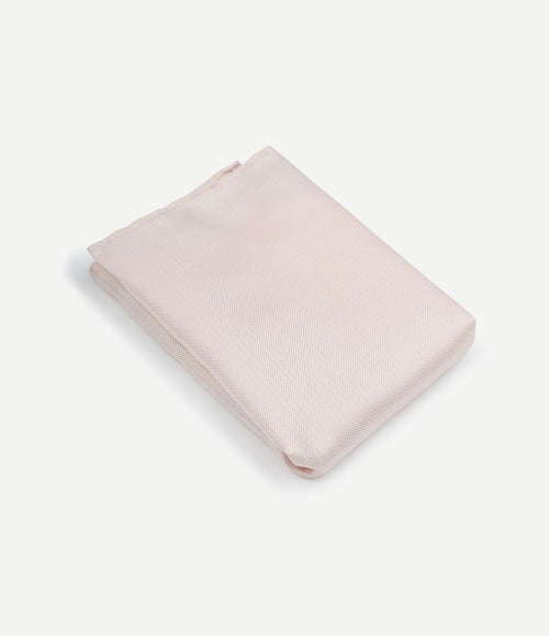 Zijde pochet apricot roze