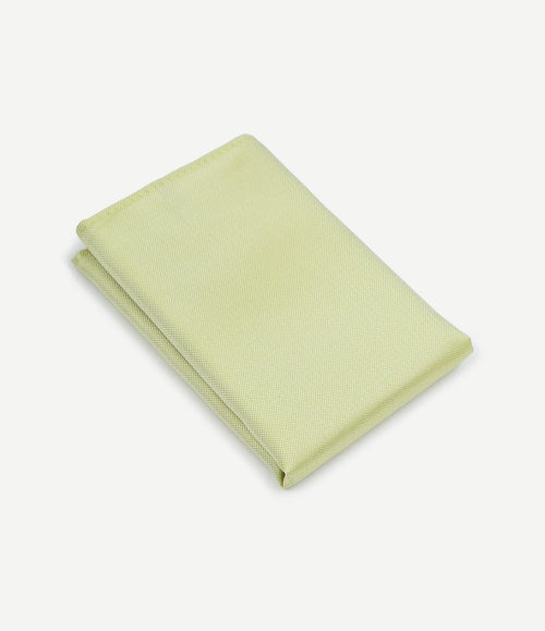 Zijde pochet lime groen