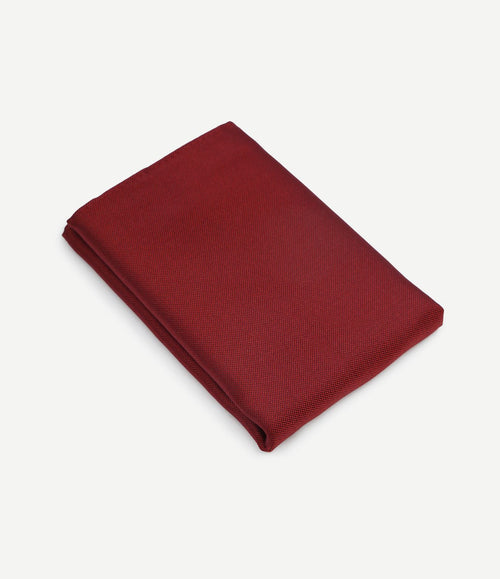 Zijde pochet donkerrood