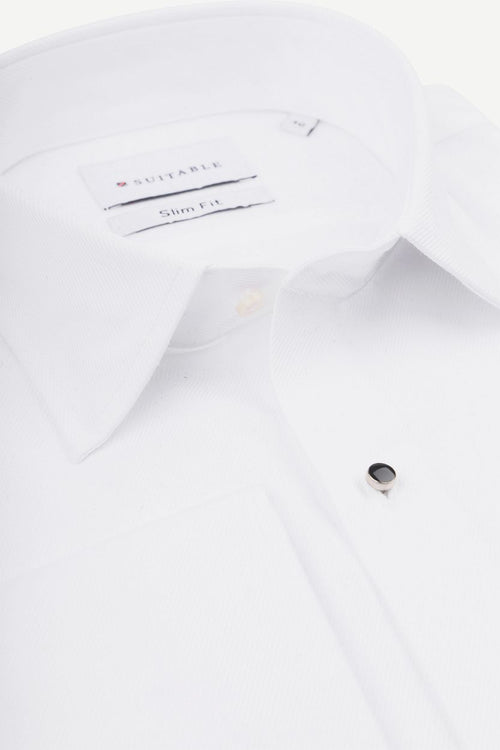 Suitable smoking overhemd wit slim-fit