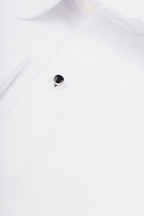 Suitable smoking overhemd wit slim-fit