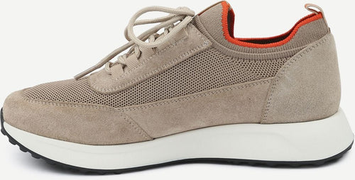 Suitable sneaker suede beige