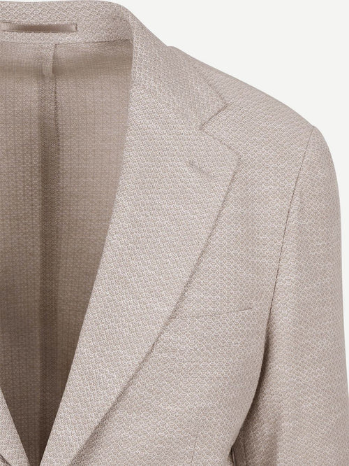 Soft knitted colbert beige