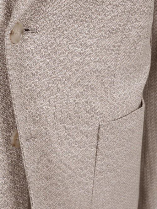 Soft knitted colbert beige