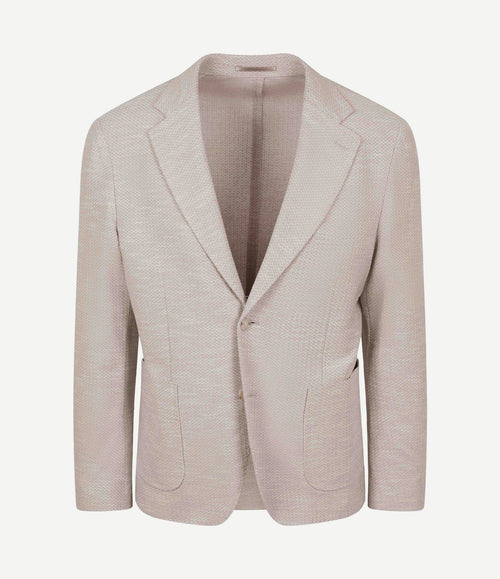 Soft knitted colbert beige
