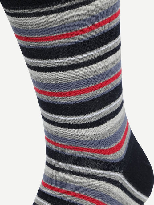 Sokken (3-pack) print donkerblauw multicolour