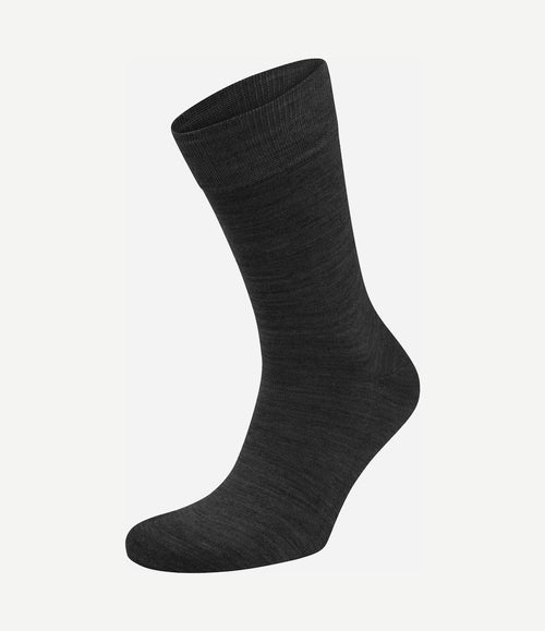 Merino sokken antraciet (2-pack)