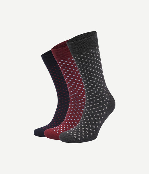 Suitable sokken (3-pack) stippen multicolour