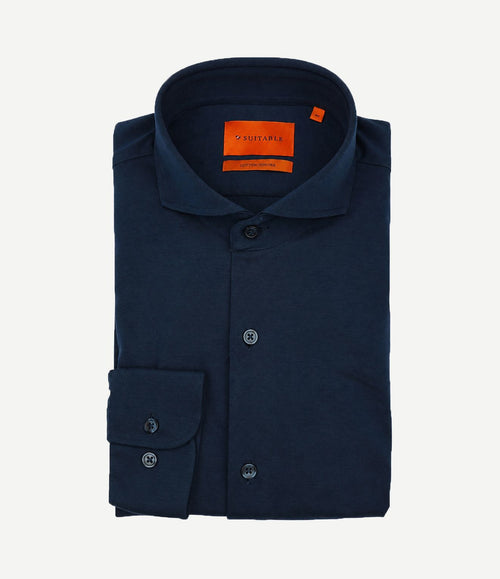 Sorona overhemd dark donkerblauw