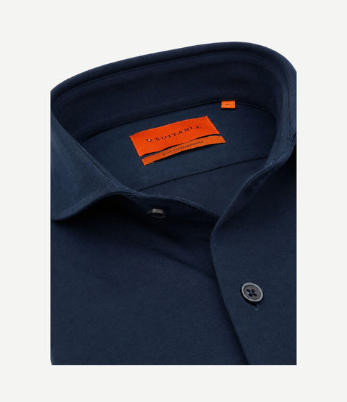 Sorona overhemd dark donkerblauw