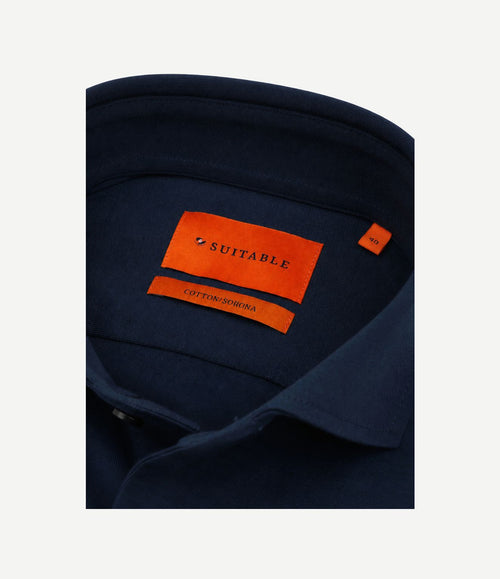 Sorona overhemd dark donkerblauw