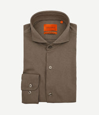 Sorona overhemd dark taupe