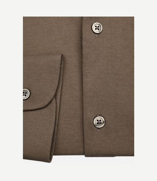 Sorona overhemd dark taupe
