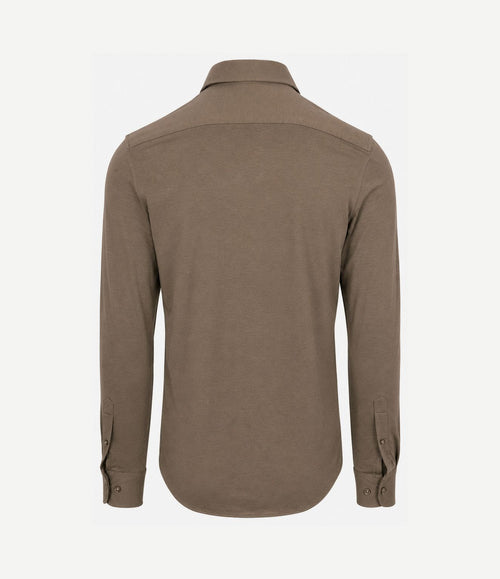 Sorona overhemd dark taupe