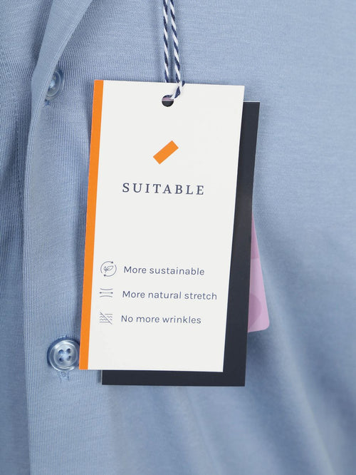 Sorona overhemd mid blauw