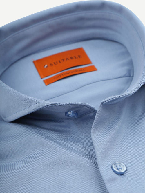 Sorona overhemd mid blauw