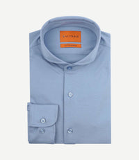 Sorona overhemd mid blauw