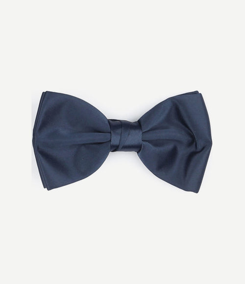 Cumberband strik pochet set donkerblauw