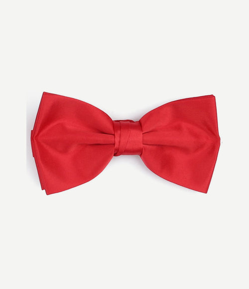 Cumberband strik pochet set rood