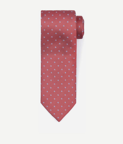 Stropdas zijde blue star rood