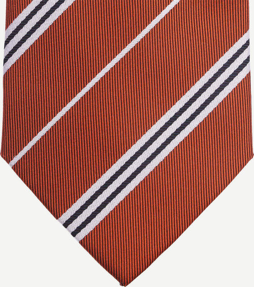 Suitable stropdas zijde streep rood
