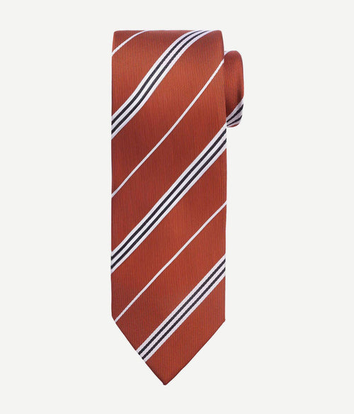 Suitable stropdas zijde streep rood