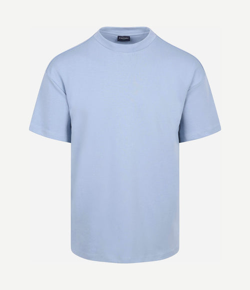 Rink t-shirt backprint heavy jersey blauw