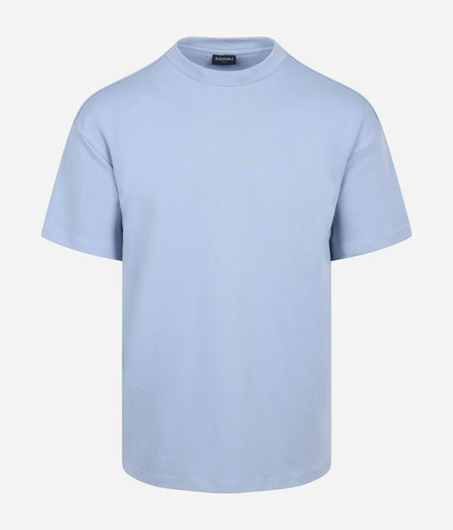 Rink t-shirt backprint heavy jersey blauw
