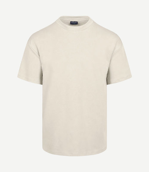 Rink t-shirt backprint heavy jersey ecru