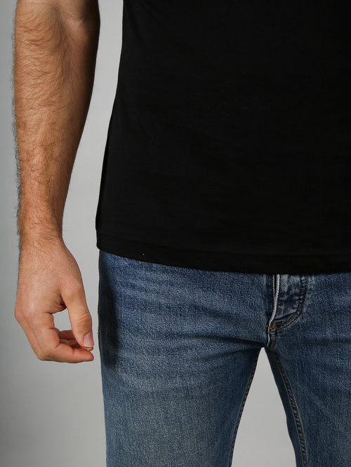 Ota t-shirt o-hals zwart (2-pack)